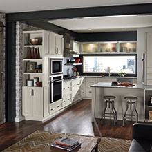 Asher kitchen that transitions into a living space
