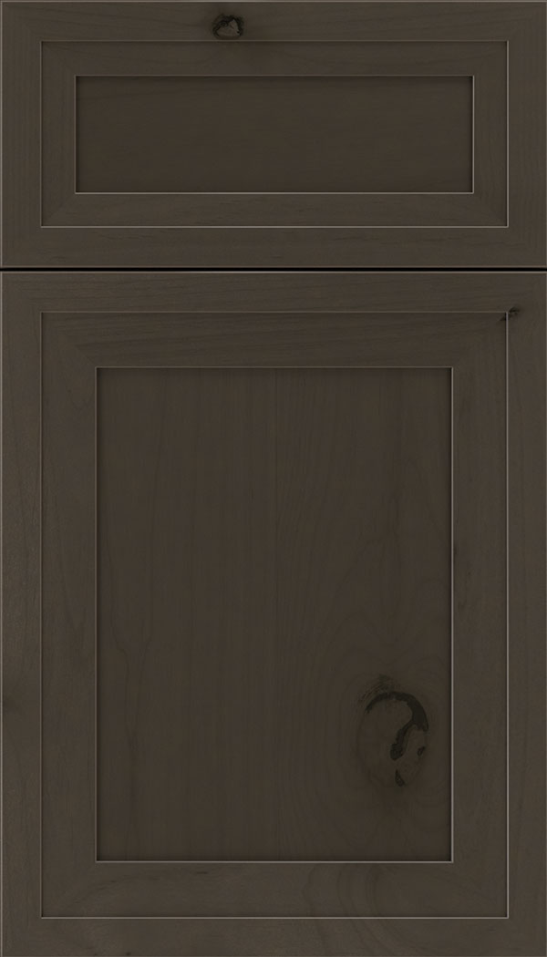 Asher 5pc Alder flat panel cabinet door in Thunder