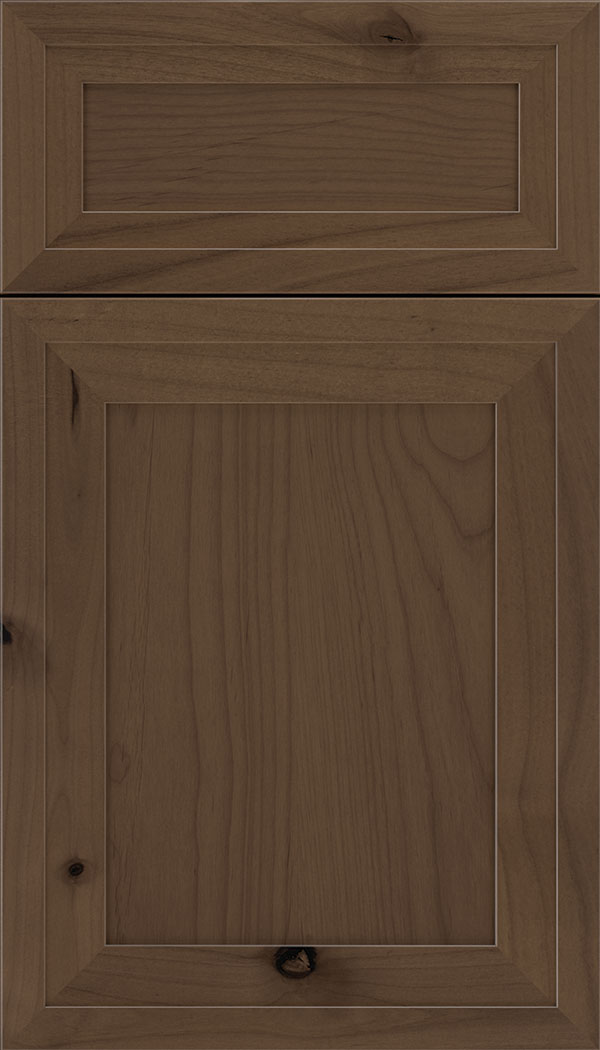 Asher 5pc Alder flat panel cabinet door in Toffee