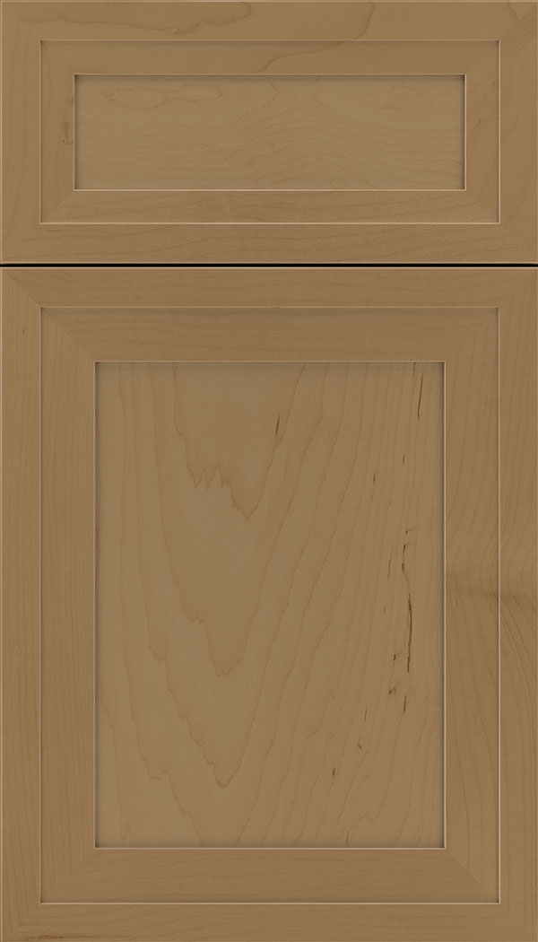 Asher 5pc Maple flat panel cabinet door in Tuscan