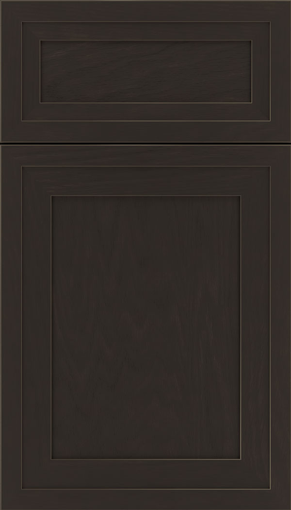 Asher 5pc Oak flat panel cabinet door in Thunder