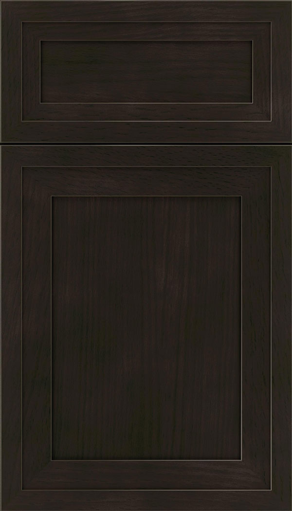 Asher 5-Piece Rift Oak flat panel cabinet door in Thunder