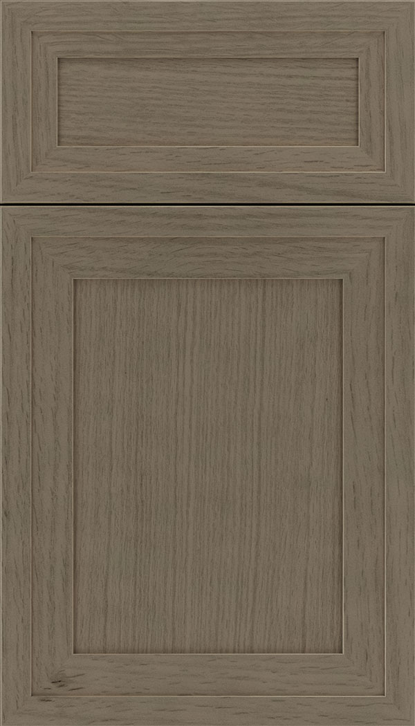 Asher 5pc Rift Oak flat panel cabinet door in Winter