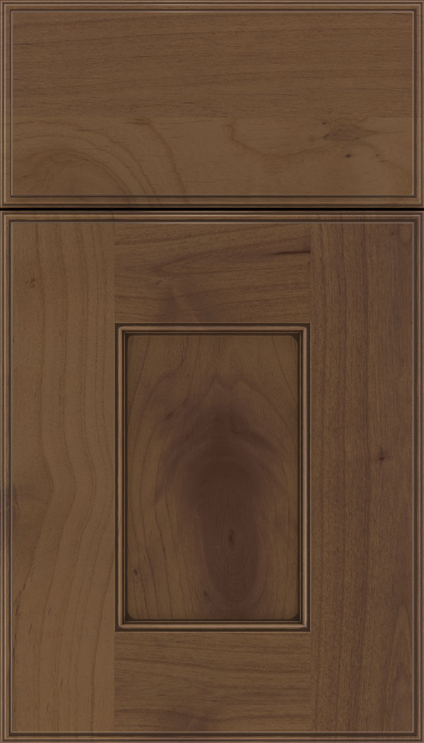 Berkeley Alder flat panel cabinet door in Sienna with Mocha glaze