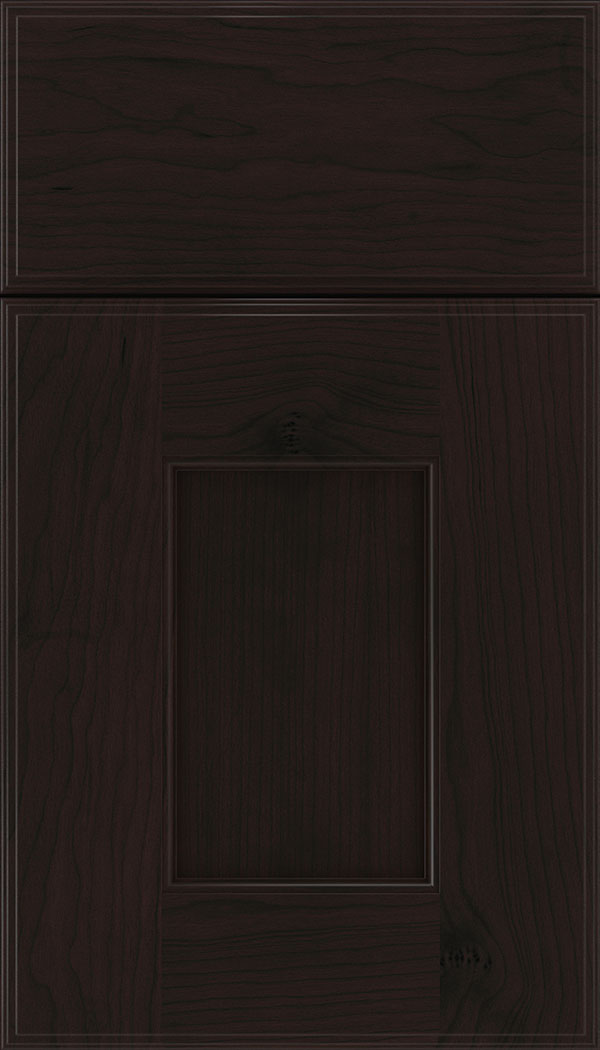 Berkeley Cherry flat panel cabinet door in Espresso