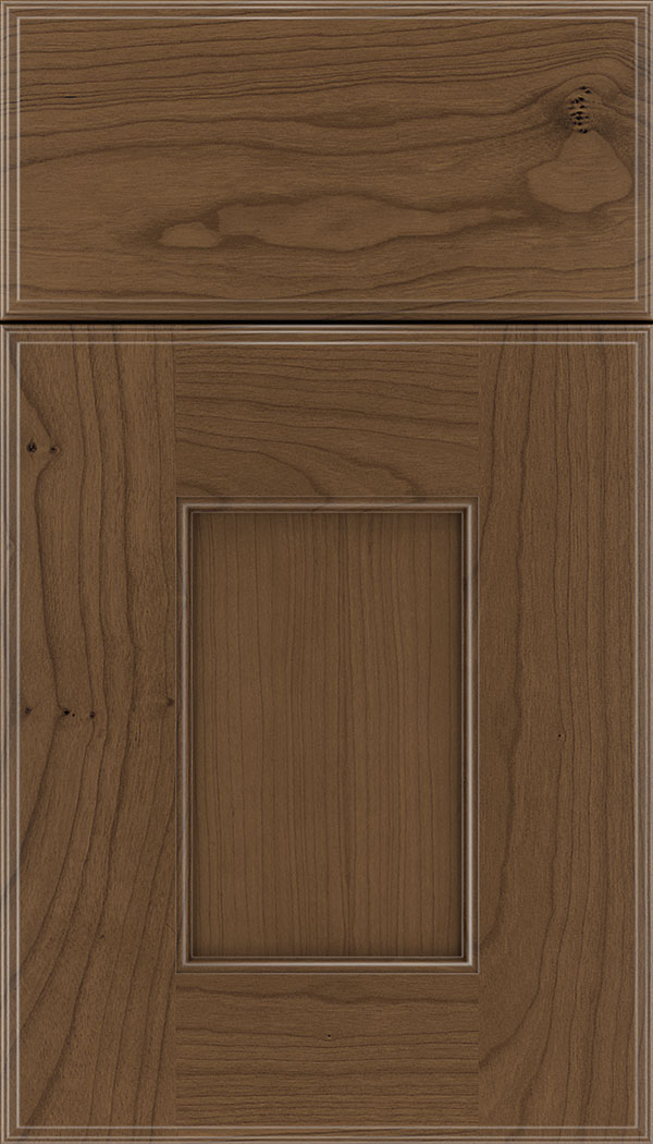 Berkeley Cherry flat panel cabinet door in Toffee