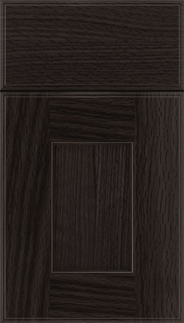 Berkeley Rift Oak flat panel cabinet door in Charcoal