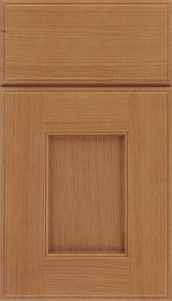 Berkeley Rift Oak flat panel cabinet door in Ginger