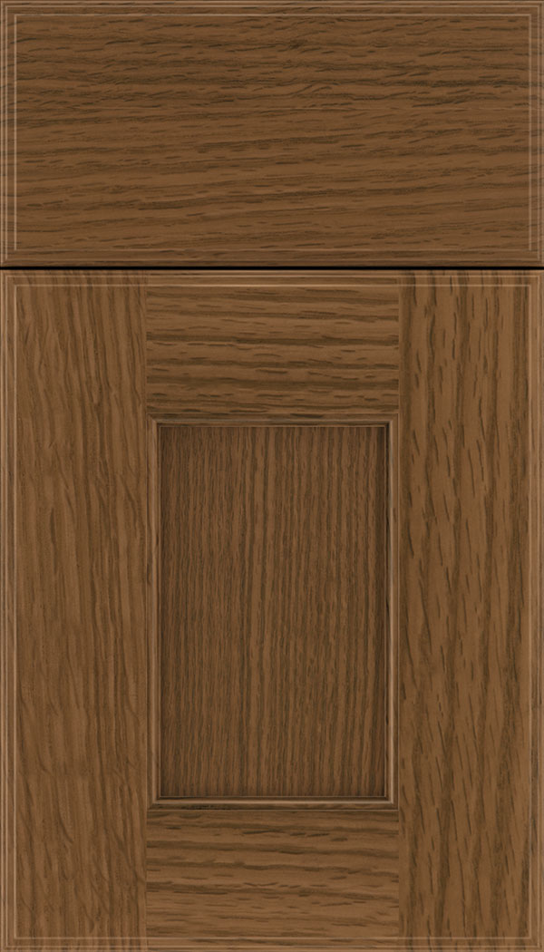Berkeley Rift Oak flat panel cabinet door in Sienna