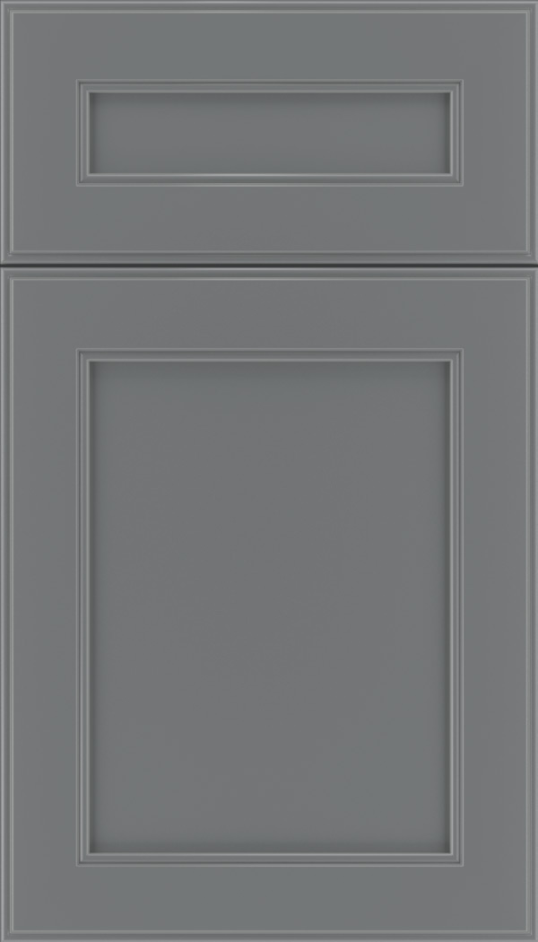 Chelsea 5pc Maple flat panel cabinet door in Cloudburst