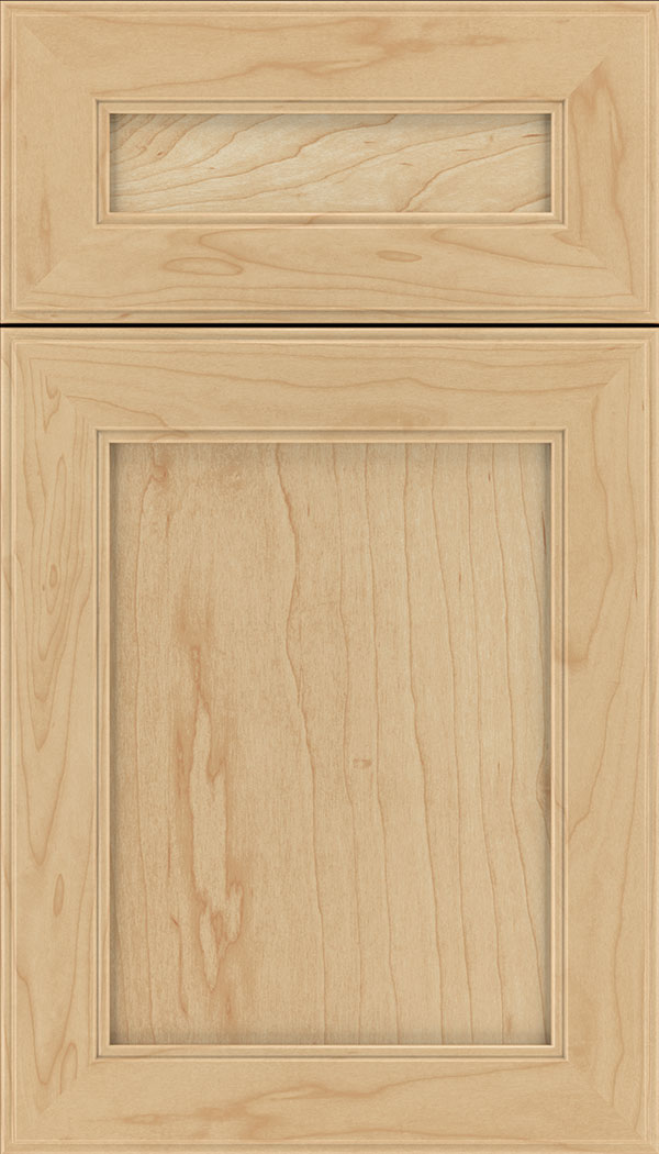 Chelsea 5pc Maple flat panel cabinet door in Natural