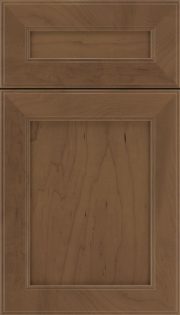 Chelsea 5pc Maple flat panel cabinet door in Toffee