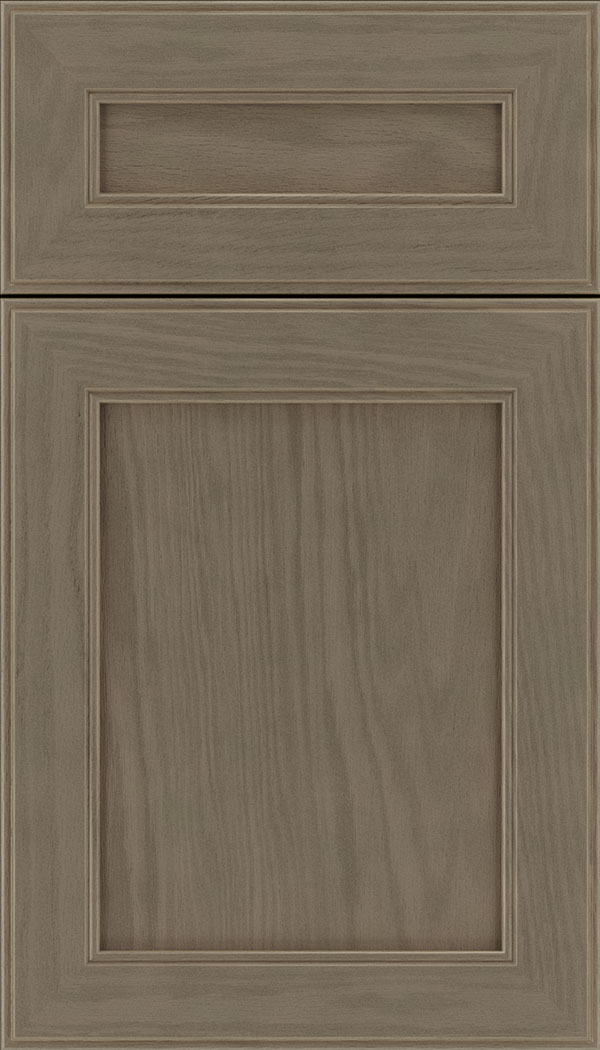 Chelsea 5pc Oak flat panel cabinet door in Winter