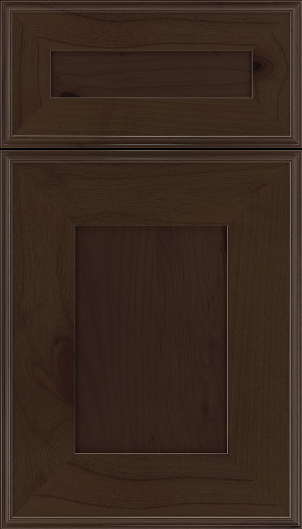 Elan 5pc Alder flat panel cabinet door in Cappuccino