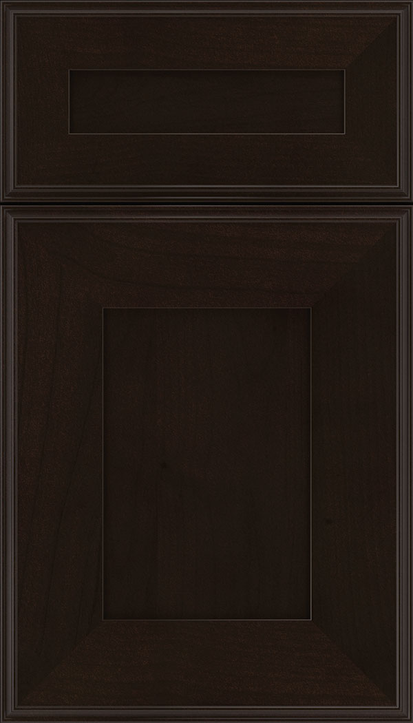 Elan 5pc Alder flat panel cabinet door in Espresso