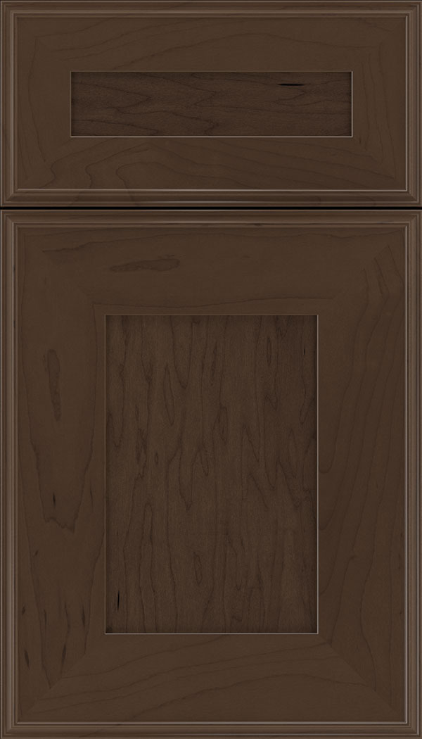Elan 5pc Maple flat panel cabinet door in Cappuccino