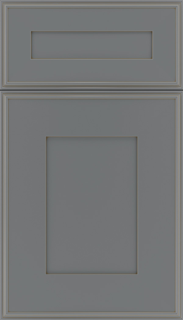 Elan 5pc Maple flat panel cabinet door in Cloudburst with Smoke glaze