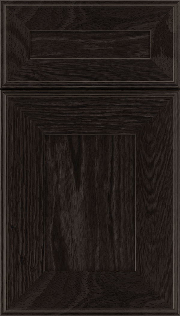 Elan 5pc Oak flat panel cabinet door in Charcoal