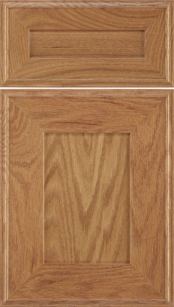 Elan 5pc Oak flat panel cabinet door in Spice