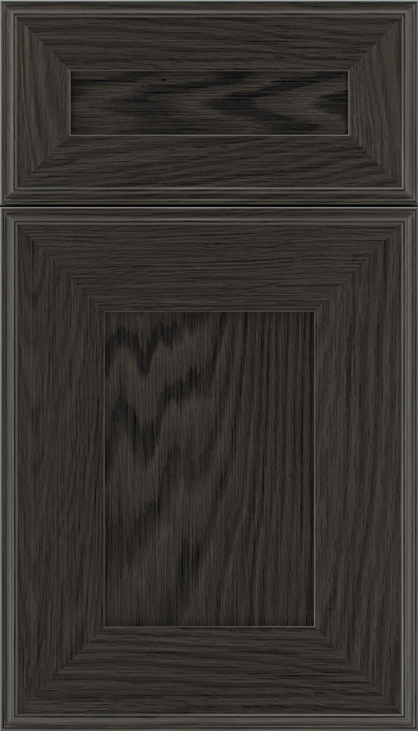 Elan 5pc Oak flat panel cabinet door in Weathered Slate