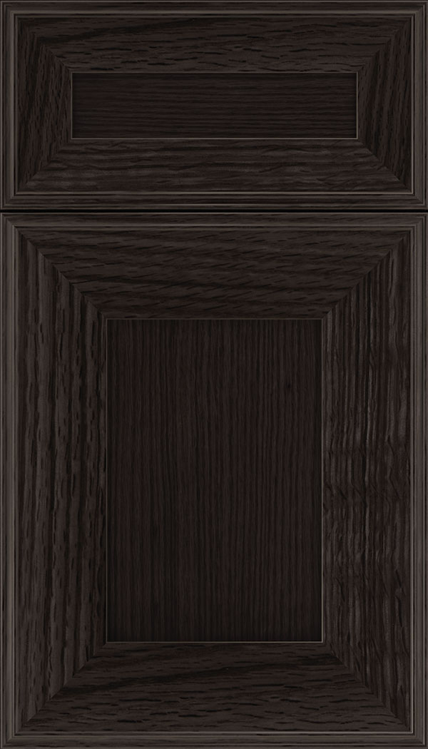 Elan 5pc Rift Oak flat panel cabinet door in Charcoal