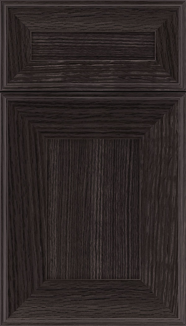 Elan 5pc Rift Oak flat panel cabinet door in Espresso