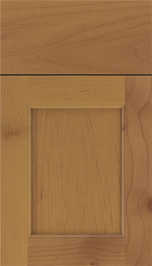 Lexington Alder recessed panel cabinet door in Ginger