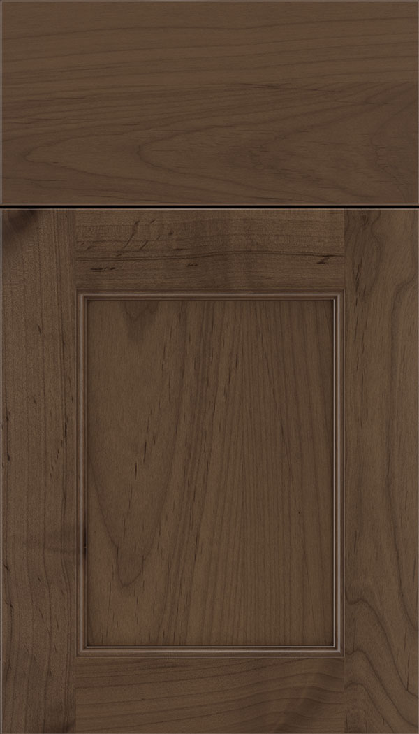 Lexington Alder recessed panel cabinet door in Toffee with Mocha glaze