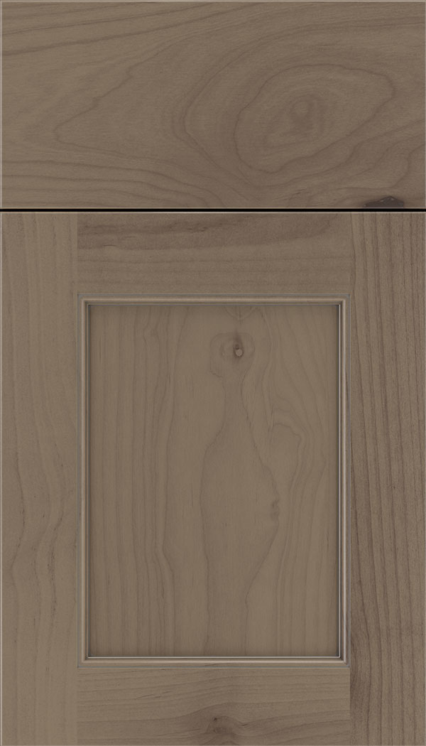 Lexington Alder recessed panel cabinet door in Winter with Pewter glaze