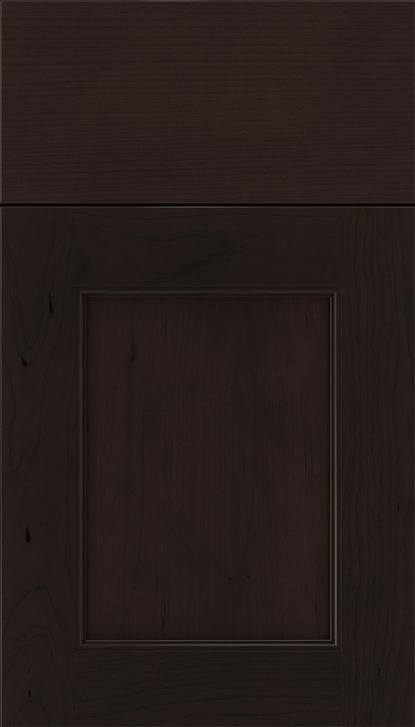 Lexington Cherry recessed panel cabinet door in Espresso