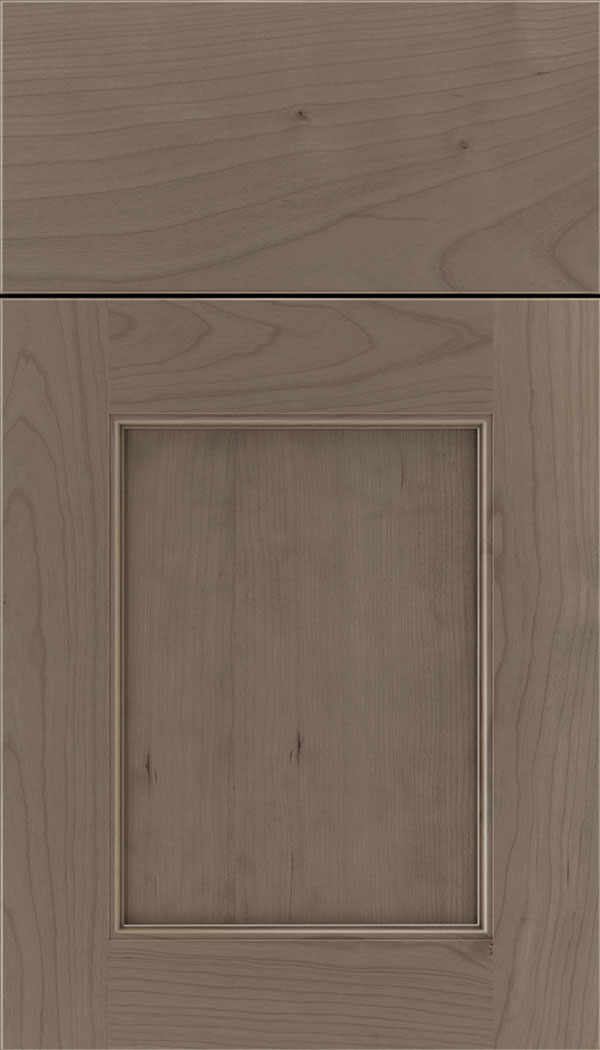 Lexington Cherry recessed panel cabinet door in Winter