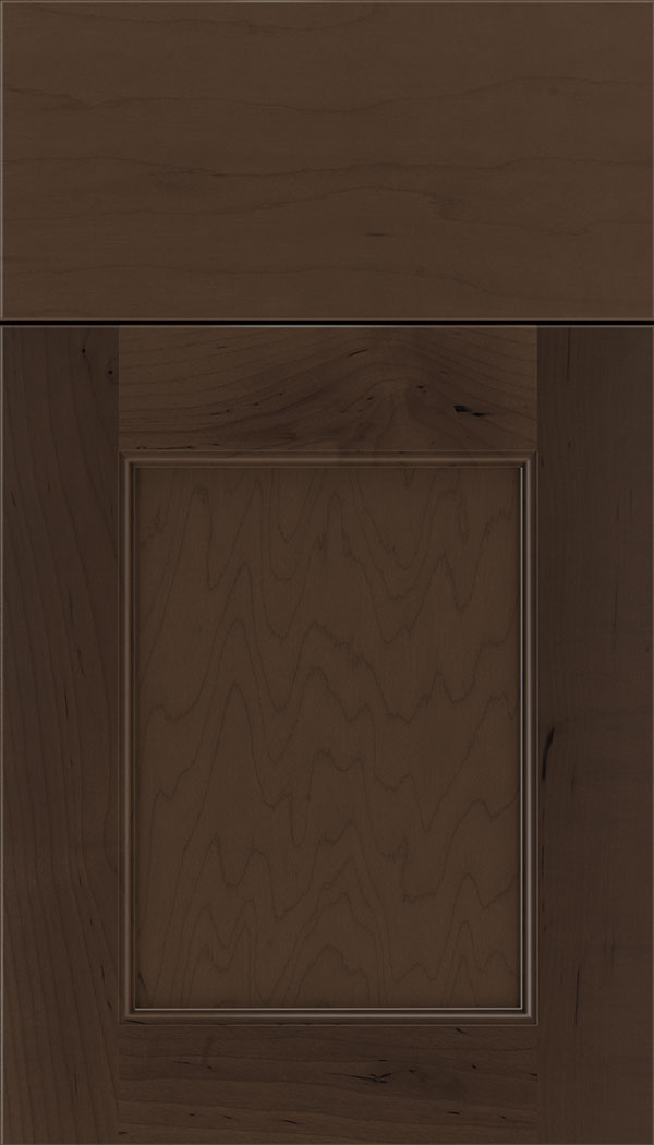 Lexington Maple recessed panel cabinet door in Cappuccino