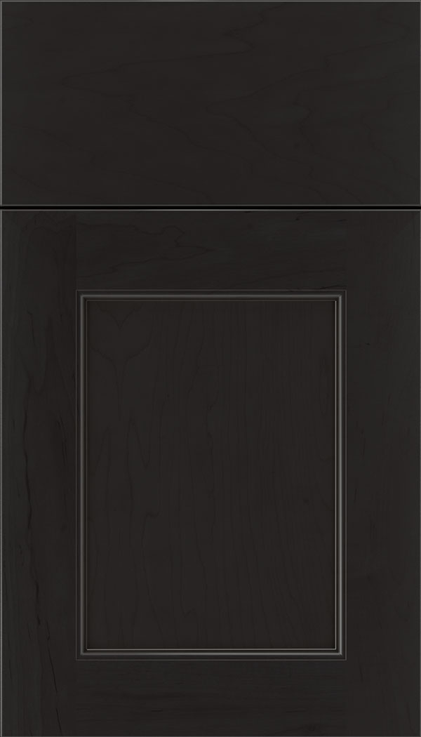 Lexington Maple recessed panel cabinet door in Charcoal