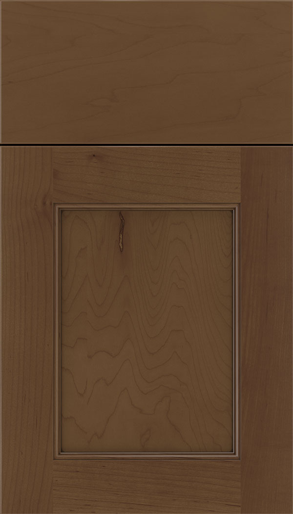 Lexington Maple recessed panel cabinet door in Sienna with Mocha glaze