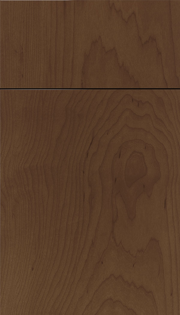 Lockhart Maple slab cabinet door in Sienna