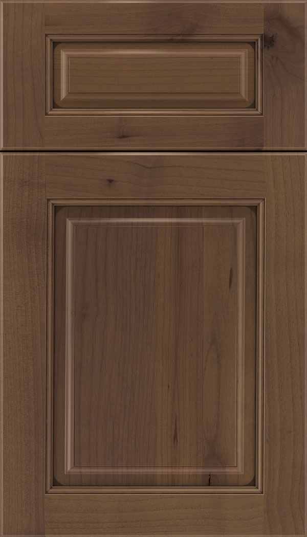Marquis 5pc Alder raised panel cabinet door in Sienna with Mocha glaze