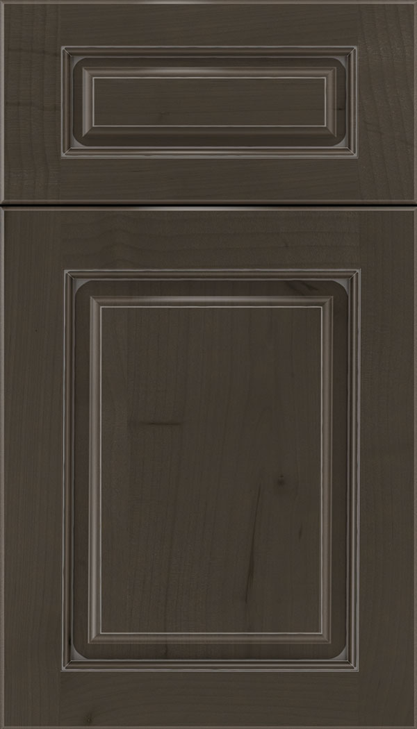Marquis 5pc Alder raised panel cabinet door in Thunder with Pewter glaze