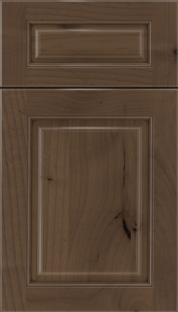 Marquis 5pc Alder raised panel cabinet door in Toffee with Mocha glaze
