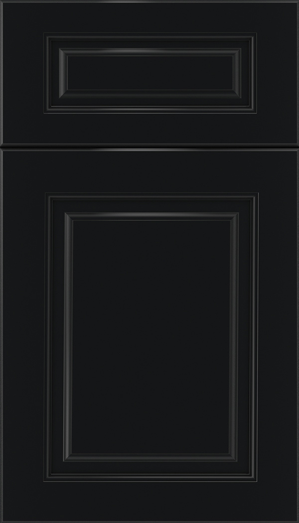 Marquis 5pc Maple raised panel cabinet door in Black