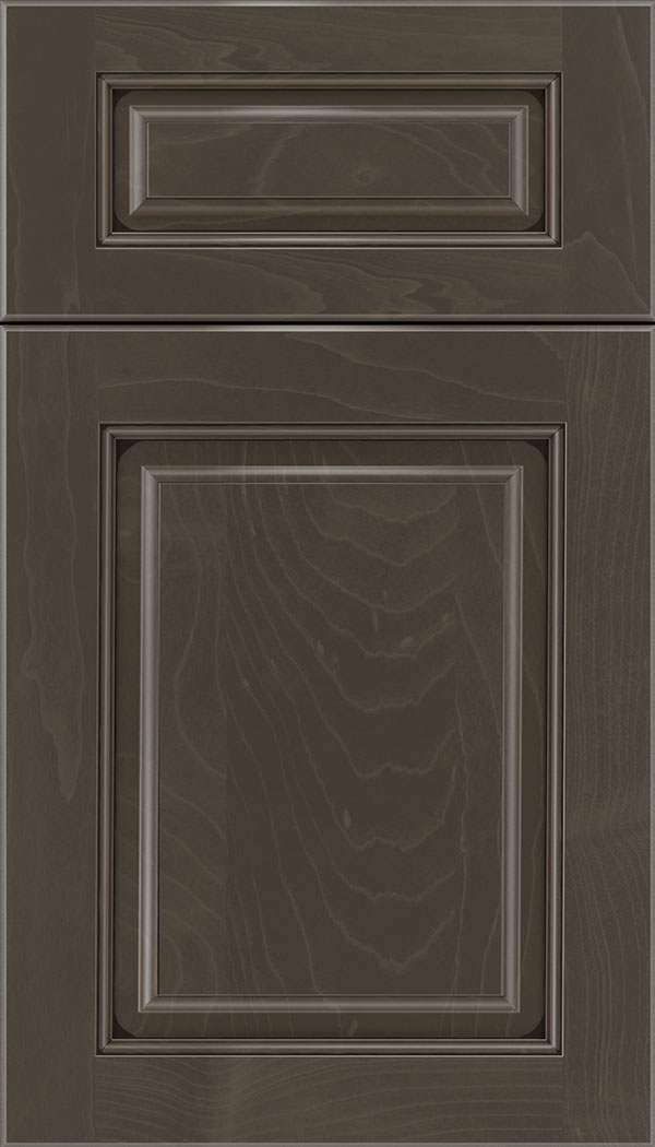 Marquis 5pc Maple raised panel cabinet door in Thunder with Black glaze