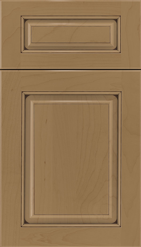 Marquis 5pc Maple raised panel cabinet door in Tuscan with Mocha glaze