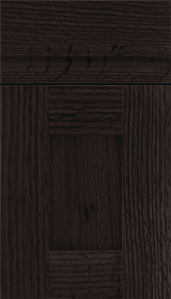Newhaven Rift Oak shaker cabinet door in Charcoal
