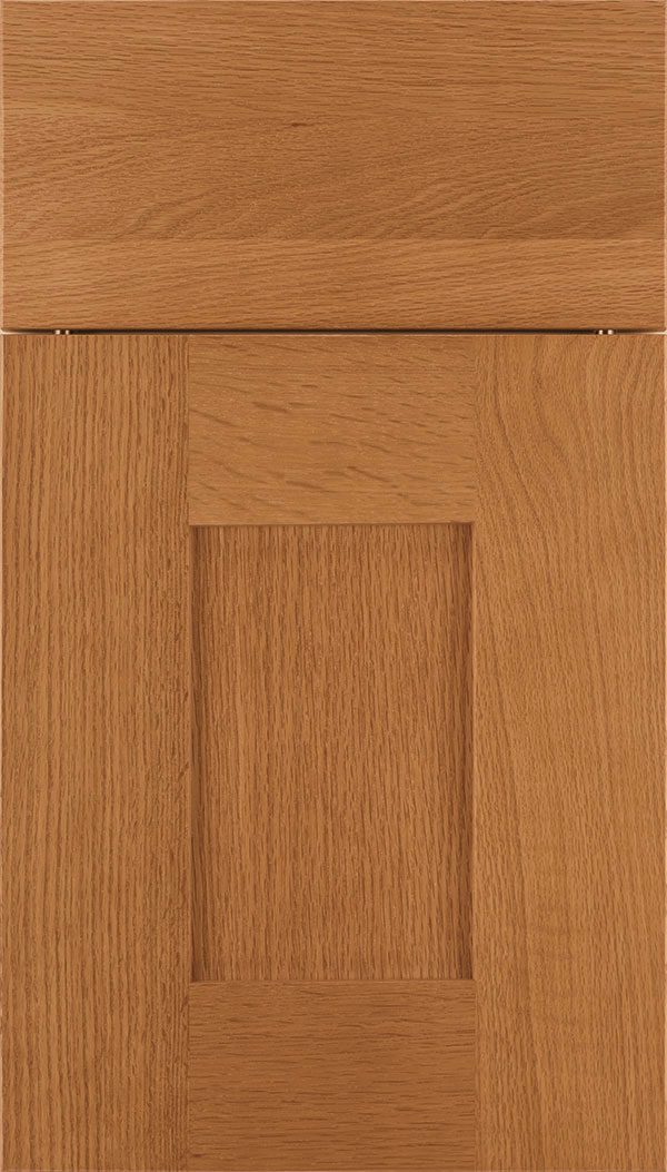 Newhaven Rift Oak shaker cabinet door in Ginger