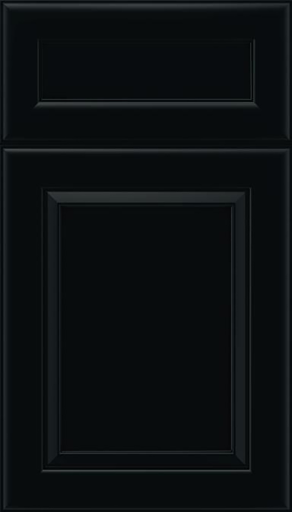 Paloma 5pc Maple flat panel cabinet door in Black