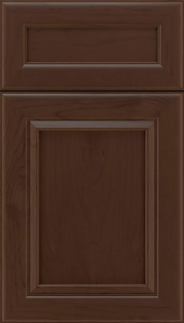 Paloma 5pc Maple flat panel cabinet door in Cappuccino