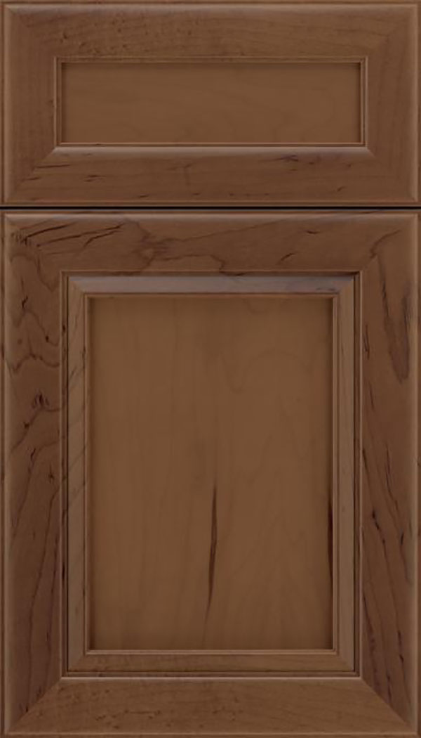 Paloma 5pc Maple flat panel cabinet door in Toffee