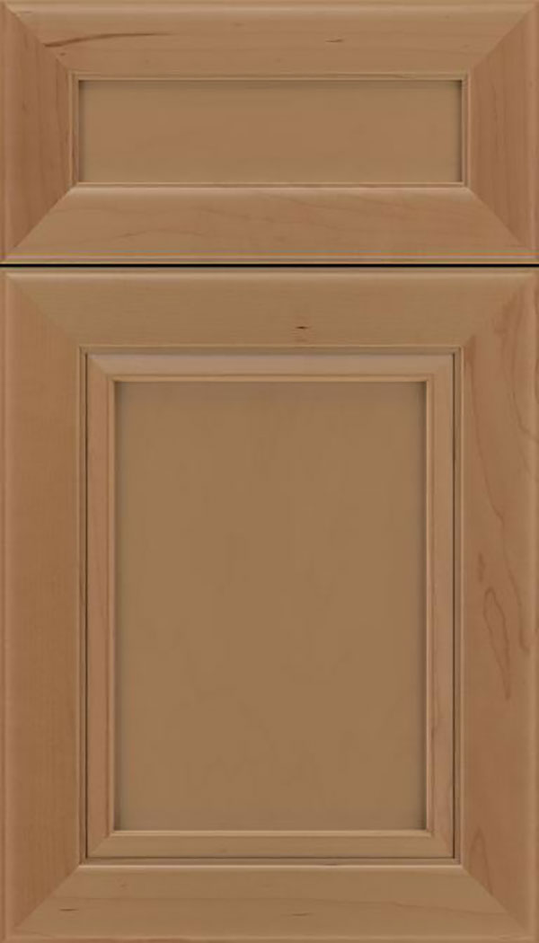 Paloma 5pc Maple flat panel cabinet door in Tuscan