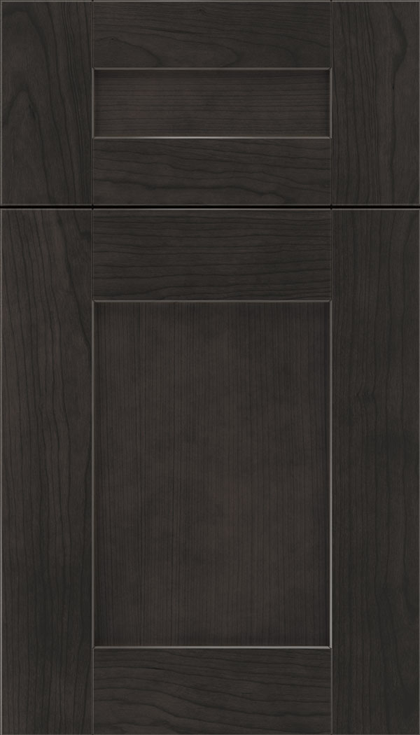Pearson 5pc Cherry flat panel cabinet door in Charcoal
