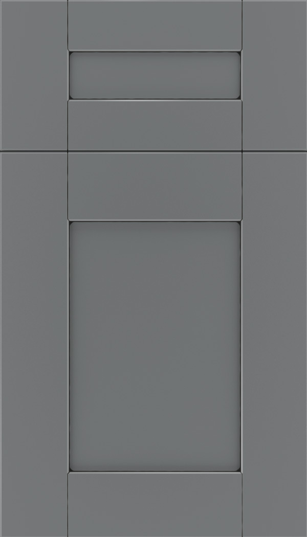 Pearson 5pc Maple flat panel cabinet door in Cloudburst with Black glaze