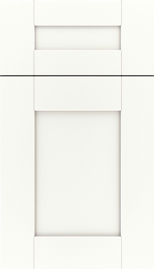 Pearson 5pc Maple flat panel cabinet door in Whitecap